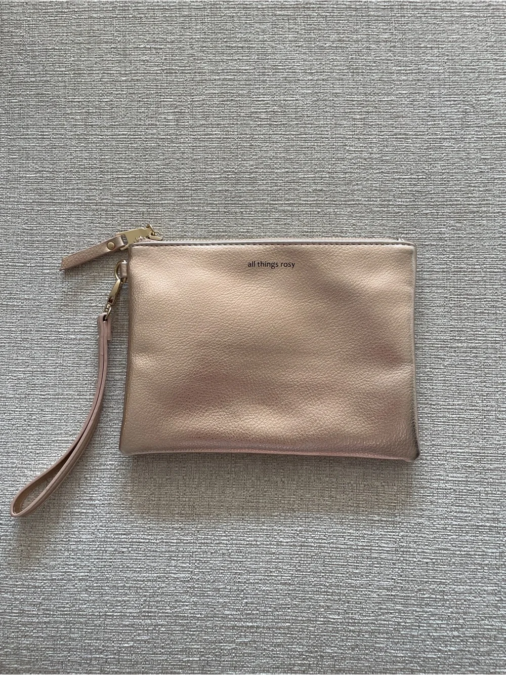 Altar’d State Rose Gold Wristlet Pouch
